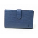 ルイヴィトン エピ M6324G 二つ折財布（ガマ口）ミルティーユ（ブルー）