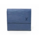 ルイヴィトン エピ M6348G 二つ折財布（Wホック）ミルティーユ（ブルー）