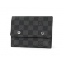 ルイヴィトン LOUIS VUITTON ダミエ グラフィット ポルトフォイユ コンパクト モデュラブル 二つ折財布 グレー N63083