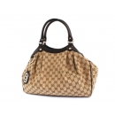グッチ GUCCI GG柄 スーキー ハンドバッグ ベージュ＆ダークブラウン 211944