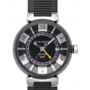 LOUIS VUITTON タンブール イン ブラック オートマティック GMT(Tambour in Black Automatic GMT / Ref.Q113K0)