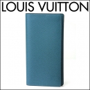 ルイヴィトン 長財布 Louis Vuitton M32815 財布 タイガ TAIGA ポルトフォイユ ブラザ メンズ