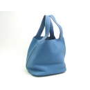 エルメス（HERMES）ピコタンMM トリヨンクレマンス/ブルージーン（金具：シルバー）