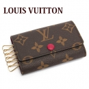 ルイヴィトン LOUIS VUITTON キーケース メンズ レディース モノグラム ミュルティクレ6 フューシャ M60701