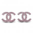 シャネル ピアス A96822 PINK/GM CHANEL CCココマーク ラインストーン ピンク