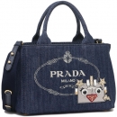 プラダ トートバッグ レディース PRADA 1BG439 2ELY 020 F0008 ブルー