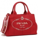 プラダ トートバッグ レディース PRADA 1BG439 ZKI ROO F0N50 レッド ホワイト