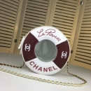 Chanel シャネル ショルダーバッグ シープスキン ホワイト+レッド AFC180520207-X-A