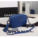 Chanel シャネル ショルダーバッグ レザー AFC18058931-X-C ブルー