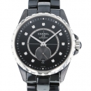 シャネルJ12-365 H4344 ブラック文字盤 メンズ 腕時計