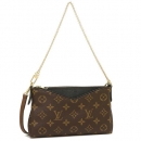 ルイヴィトン LOUIS VUITTON M41639 パラスクラッチ 2WAY レディース ショルダーバッグ ノワール 茶色