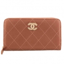 CHANEL 長財布 レディース マトラッセ ブロンズ A84323 Y33070 OB473