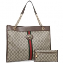 GUCCI 537219 9U8WX 8969 RAJAH ラジャ GGスプリーム レディース トートバッグ 総柄 BEIGE/EBONY