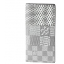 ルイ ヴィトン  ポルトフォイユ ブラザ NM（二つ折長財布）　ダミエ グラフィット 3D キャンバス アンタークティカ（ライトグレー）N60435