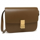 セリーヌ バッグ CELINE 189173DLS 04FG SHOULDER BAG CLASSIC クラシック ミディアム ボックスカーフスキン レディース ショルダーバッグ 無地 CAMEL 茶色