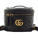 グッチ バッグ GUCCI レディース バックパック ミニリュック キルティングレザー GGマーモント ブラック 598594