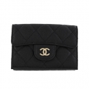 CHANEL 三つ折り財布 レディース ブラック AP0230 B09731 C3906