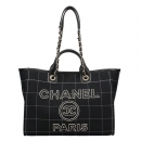 CHANEL トートバッグ レディース ドーヴィル GM ブラック A66941 B10017 NM100