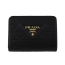 プラダ 二つ折り財布 コンパクト財布 レディース ブラック 1ML018 2CLU F0002 NERO