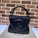 GUCCI ブロンディスモールトートバッグ/レザー/BLK/751518