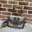 Gucci(グッチ) コピー 675797 21HRG 9762 グッチ スモール トップハンドルバッグ 675797 21HRG 9762 ブルー&ブラウン