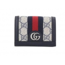 グッチ 二つ折り財布 レディース ネイビー GUCCI 523155 96IWN 4076