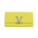 ルイヴィトン 長財布 トリヨン ポルトフォイユ・カプシーヌ イエロー N89197 トニックレモン