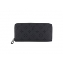 ルイヴィトン 長財布 メンズ モノグラム ジッピーウォレット・ホリゾンタル ブラック M28048
