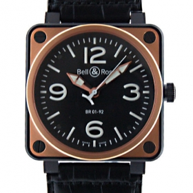 ベル＆ロス　BELL＆ROSS　BR01-92　ピンクゴールド　46mm　自動巻　ブラック