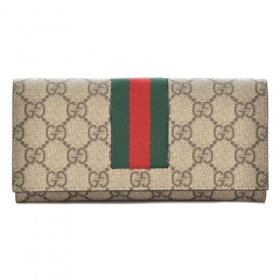 グッチ GUCCI New Web メンズ 二つ折り長財布 408830 KHN4N 9791