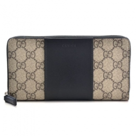 グッチ Gucci Eden　メンズ ラウンドファスナー長財布 ベージュ×ダークブラウン 451249 KGDHN 9769