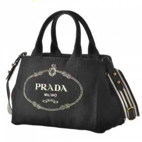 プラダ PRADA トートバッグ カナパ canapa ハンドバッグ 2WAYハンドバッグ ブラック系 1BG439ROO ZKI N12