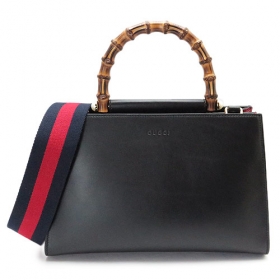 グッチ トートバッグ 459076 DVU1G 8974 GUCCI ショルダーバッグ NYMPHAEA/ニムフェア レザー ブラック×ハイビスカスレッド