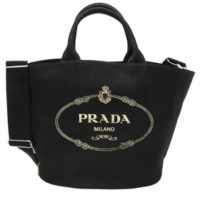 PRADA レディース 2WAYハンド/ショルダーバッグ SHOPPING BAG MEDIUM ブラック 黒 1BG163 ZKI F0002 NERO