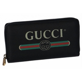 グッチ/GUCCI 財布 メンズ カーフスキン ラウンドファスナー長財布 NERO 496317-0GCAT-8163