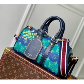 M25786 コピー ルイヴィトン ブルーストライプ キーポル・バンドリエール 25 ボストンバッグ M25786