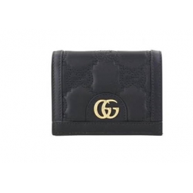 723786 UM8IG 1000 コピー GUCCI スーパーコピー 二つ折り財布 レディース ブラック GUCCI 723786 UM8IG 1000
